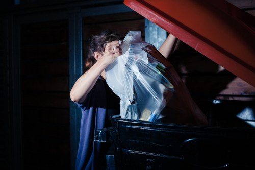 Business waste removal trucks operating in Enfield